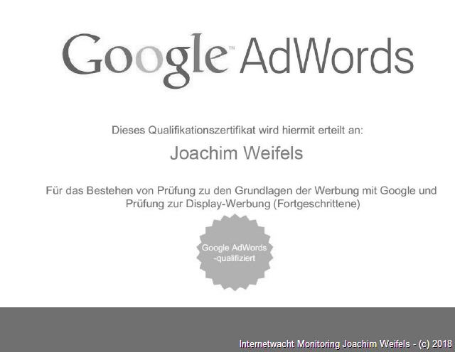 Marketing im Internet mit AdWords